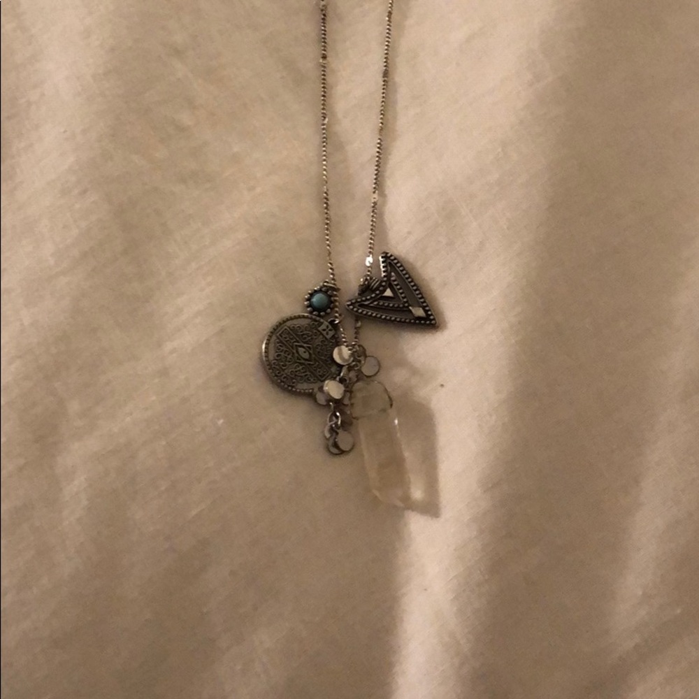 Long Crystal Necklace